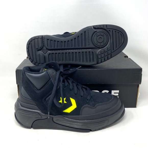 Converse Weapon CX Shoes Women Size Mid Top Black Leather Suede Sneakers A03230C - Picture 4 of 9